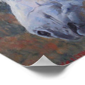 White Mustang Fine Art Print Poster (Ecke)