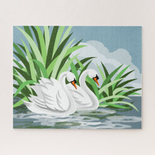 White Mute Swan Puzzle