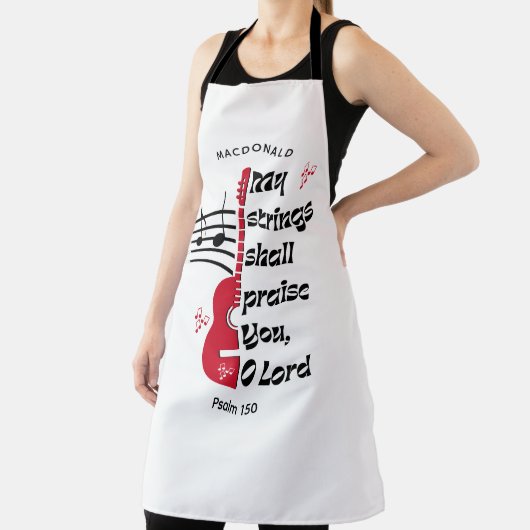 White my STRINGS SOLLTE DICH Christlich VERPRASSEN Schürze (InSitu)