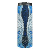 White Mystical Cat Ethereal AI Art Thermosbecher (Rückseite)