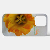 White N Orange Daffodil Personalisiert Case-Mate iPhone Hülle (Rückseite (Horizontal))