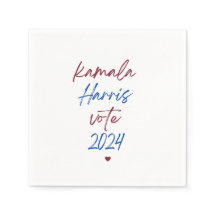 White Napkins für Kamala Harris 2024