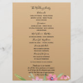 White Narcissus über das Champagner Gold Wedding P Programm (Rückseite)