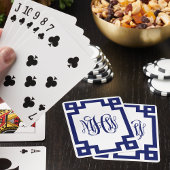 White Navy Griechisch Key Vinci Monogram DIY BG Spielkarten