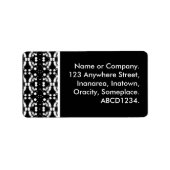 White Neon Adressaufkleber (Vorne)