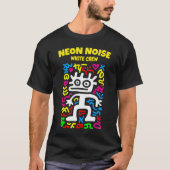 White Neon Alien - Funky Pop Art Creation T-Shirt (Vorderseite)