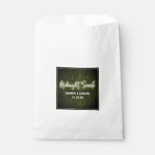 White Neon Boxwood Mitternacht Snack Wedding Geschenktütchen