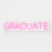 White NEON Huge PINK Moderne Grad Ankündigung Banner (Horizontal)
