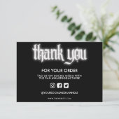 White Neon Sign Vielen Dank, Media Insert (Stehend Vorderseite)