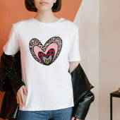 White Nested Hearts T-Shirt – Valentine Tee