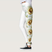 White Nevada Staat Blume Saguaro Cactus Leggings (Links)