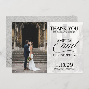 White New York City Passport Dankeskarte