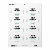White Nicotine E Juice Labels (Vorne)