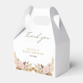 White Niedlich Watercolor Blume Kinderdusche Geschenkschachtel (Vorderseite)