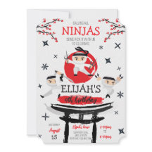 White Ninja Warrior Martial Arts Geburtstag