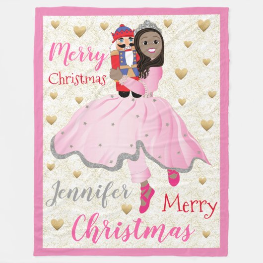 White Nutcracker Ballett Vlies Blanket/Grosses Fleecedecke (Vorderseite)