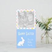 White Oaster Bunny Feiertagskarte (Stehend Vorderseite)