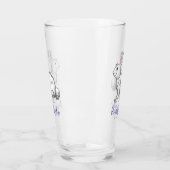 White Oaster Bunny Glas (Links)