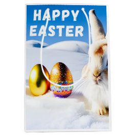 White Oaster Bunny Mittlere Geschenktüte