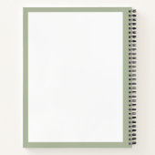 White Olive Green Niedlich Balloon Whisky Notizblock (Rückseite)