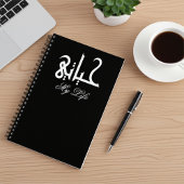 White on Black My Life Arabic حياتي Memoir  Notizblock