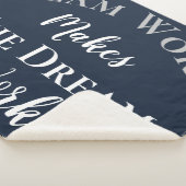 White on Blue Teamwork macht die Traumarbeit Sherpadecke (3/4)