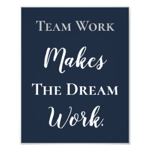 Teamwork Macht Die Traumarbeit Geschenke Zazzle De