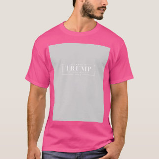 White on Gray_Version 13 Trump T-Shirt