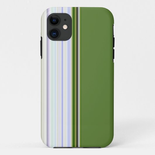 White on Green Vertical Lines iPhone 5 Fall Case-Mate iPhone Hülle (Rückseite)