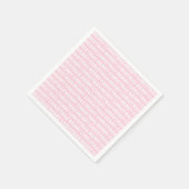 White on Light Pink Weihnachtstypografie Serviette (Ecke)