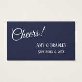 White on Navy, Modern 3-Punch Drink Tickets (Rückseite)