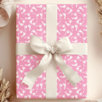 White on Pink Baby Feet Footprints Baby Dusche