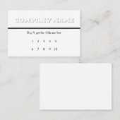 White on White Generic Loyalty Rewards Visitenkarte (Vorne/Hinten)