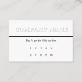 White on White Generic Loyalty Rewards Visitenkarte (Vorderseite)