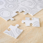 White on White Minimal Mandala Muster Puzzle (Seite)