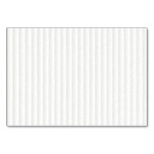 White on White Ribbon Awareness Stripes Tischnummer (Rückseite)