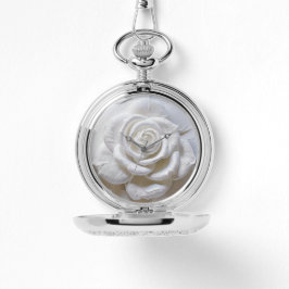 White on White - Skulptur Rose Armbanduhr