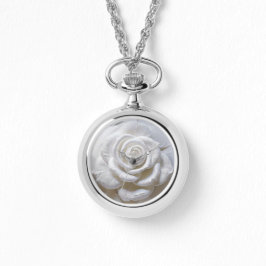 White on White - Skulptur Rose Armbanduhr