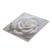 White on White - Skulptur Rose Fliese (Seite)