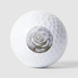 White on White - Skulptur Rose Golfball