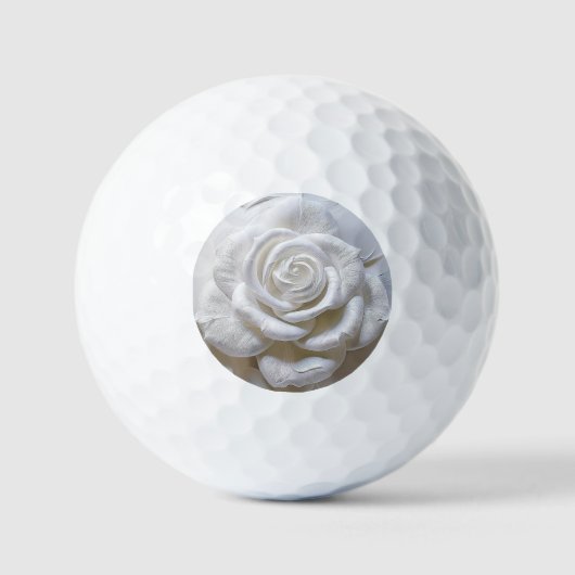 White on White - Skulptur Rose Golfball (Vorderseite)