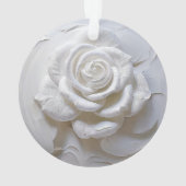 White on White - Skulptur Rose Ornament (Rückseite)