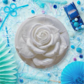 White on White - Skulptur Rose Pappteller (Party)