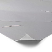 White on White - Skulptur Rose Poster (Ecke)