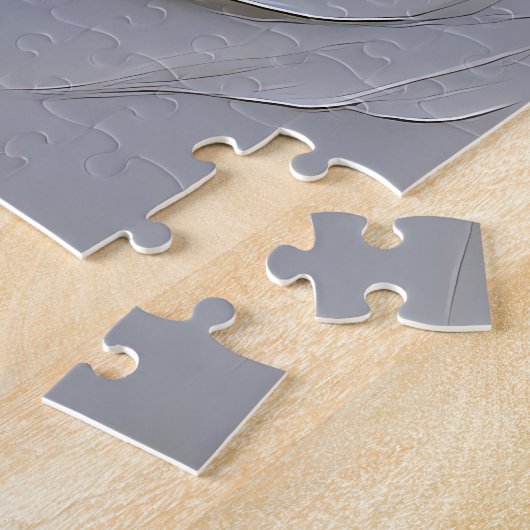 White on White - Skulptur Rose Puzzle (Seite)