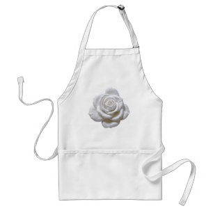 White on White - Skulptur Rose Schürze