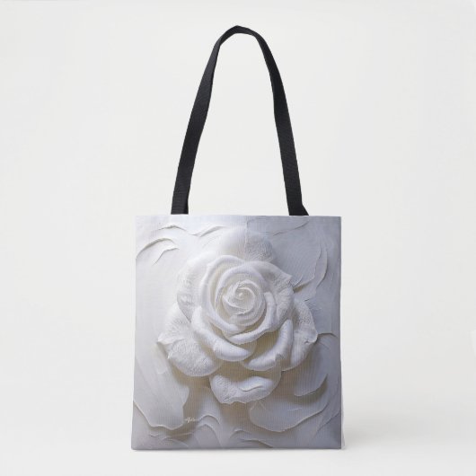 White on White - Skulptur Rose Tasche (Vorderseite)
