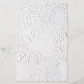 "White on White Verziert Design"  Briefpapier (Vorderseite)