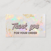 White Opal danke Ihnen Visitenkarte (Vorderseite)