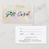 White-Opal-Geschenkkarte Visitenkarte (Vorne/Hinten)